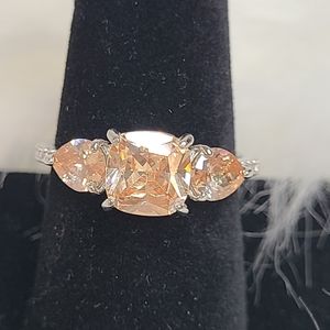 BP - Smoky Topaz On Rhodium Plating